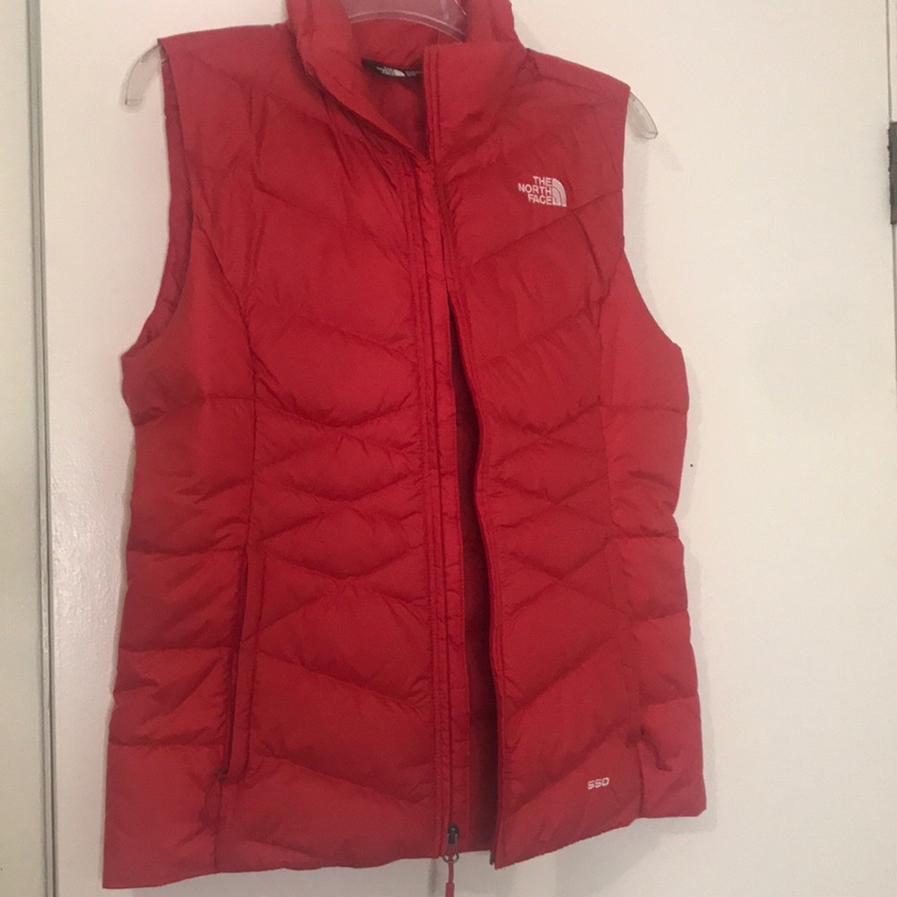 North Face red vest